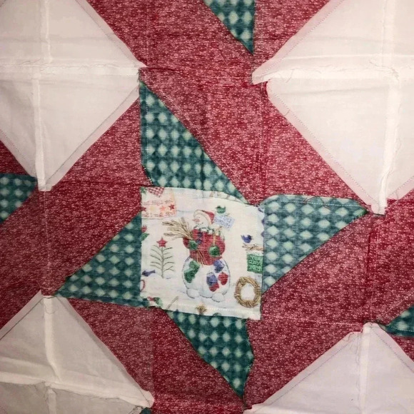 Handmade Christmas Quilt Top - Picture 8 of 8